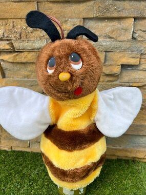 VINTAGE 1980s Fun Farm Mr. Do Be Hand Puppet Romper Room 11” plush bee